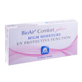 BioAir Comfort Plus, lentilles de contact, 30 jours, -1.25, 3 pcs.