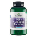 Swanson Triple Magnesium Complex, magnésium 400 mg, 300 gélules