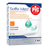 Pic Solution Soffix Med, sparadrap antibactérien post-opératoire, 8 cm x 10 cm, 5 pièces