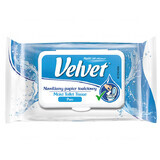 Velvet Pur, papier hygiénique humidifié, avec clip, 42 pièces