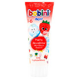 Bobini Dent, dentifrice pour enfants de plus de 1 an, crème glacée à la fraise, 75 ml