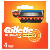 Gillette Fusion 5 Power, cartouches de rechange, 4 pièces