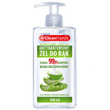 CleanHands, gel antibactérien pour les mains à l'aloe vera et à la provitamine B5, avec pompe, 300 ml 