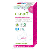 Masmi Natural Cotton, flexible sanitary pads made of organic cotton, for thongs, 24 pieces