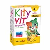 KityVIT Vitamine D3, goût ananas, 40 comprimés à croquer, PharmA-Z