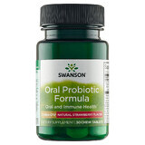 Swanson Oral Probiotic Formula, goût fraise, 30 pastilles