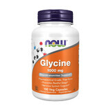 Now Foods Glycine 1000 mg, glycine, 100 gélules végétales