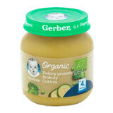 Gerber Organic Lunch, pois verts, brocoli, courgette, après 4 mois, 125 g