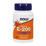 Now Foods Natural E-200, vitamine E, 100 capsules de gel