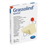 Grassolind Neutral, pansement pommade, stérile, 5 cm x 5 cm, 10 pièces