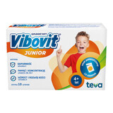 Vibovit Junior, pour les enfants de 4 à 12 ans, goût orange, 14 sachets