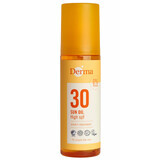 Derma Sun, huile de protection solaire, SPF 30, 150 ml