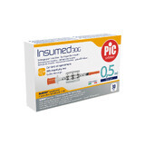 Pic Solution Insumed, insulin syringes 0.50 ml, 30G x 8 mm, 30 pieces