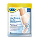 Scholl PediMask, masque hydratant pour les pieds à l'huile de macadamia, 1 paire