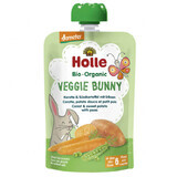 Holle Bio Veggie Bunny, mousse végétale en tube, carotte, patate douce, petits pois, après 6 mois, 100 g