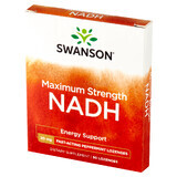 Swanson Maxiumum Strength NADH, goût menthe, 30 pastilles