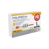 Pic Solution Insumed, seringues à insuline 1 ml, 30G x 8mm, 30 unités