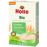 Bouillie d'épeautre Holle Bio, céréales complètes, sans produits laitiers, après 5 mois, 250 g