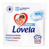 Lovela, capsules de lavage hypoallergéniques, blanc et couleur, 23 pièces