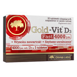 Olimp, Gold-Vit D3 4000 IU. Rapide, goût pomme, 30 comprimés