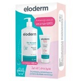 Eloderm Omega 3-6-9 Plus, gel nettoyant 2 en 1 pour le corps et les cheveux, à partir du 1er jour, 400 ml + crème extra active à partir du 1er jour, 75 ml