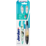 Jordan Individual Clean, brosse à dents, souple, 2 pièces