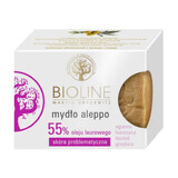 Bioline, savon d'Alep 55% huile de laurier, 200 g