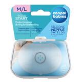 Canpol Babies EasyStart, protections mammaires en silicone, taille M/L, 2 pièces