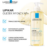 La Roche-Posay Lipikar AP+, huile nettoyante, reconstituant les lipides contre les irritations de la peau, 400 ml