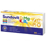 Sundovit D3 + Mg + K2 + B6, 30 comprimés