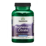 Swanson Magnesium Citrate, citrate de magnésium, 240 comprimés