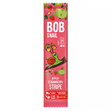 Bob Snail Stripe Fruit Snack, pomme, fraise, 14 g