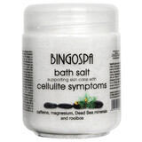 Bingospa, sel de bain pour la peau avec symptômes de cellulite avec caféine, minéraux de la Mer Morte, rooibos et magnésium, 550 g