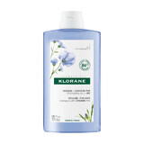 Klorane, shampooing à base de fibres de lin pour cheveux fins et ternes, 400 ml