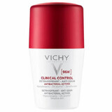 Vichy Clinical Control, roll-on anti-transpirant pour femmes, protection 96 heures, 50 ml