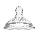 BabyOno Natural Nursing, tétine de biberon, silicone, anti-colique, débit rapide, 1454/02, à partir de 6 mois, 1 pièce