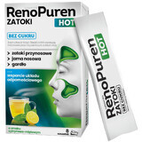 RenoPuren Zatoki Hot sans sucre, goût citron-menthe, 8 sachets