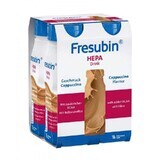 Fresubin Hepa Drink, préparation nutritionnelle, saveur cappuccino, 4 x 200 ml