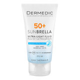 Dermedic Sunbrella, crème protectrice ultralégère pour le visage, peaux sèches et normales, SPF 50+, 40 ml