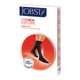 Jobst For Men Explore, chaussettes de compression pour le genou, CCL2, bout fermé, taille 2, bleu marine