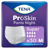 Tena Pants ProSkin Night, absorbent panties, size M, 80-110 cm, Super, 30 pieces