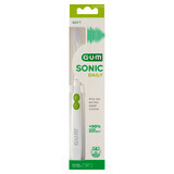 Sunstar Gum Sonic Daily, brosse à dents sonique, blanche, 1 pièce