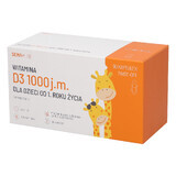 SEMA Lab Vitamine D 1000 UI pour enfants à partir de 1 an et adultes, 90 gélules détachables