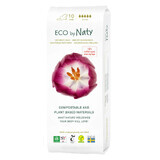 Eco by Naty, serviettes post-partum écologiques, compostables, Extra, 10 pièces