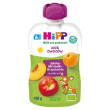 HiPP HiPPiS Bio mousse de frutas, manzanas, melocotones, mirabeles, después de 6 meses, 100 g