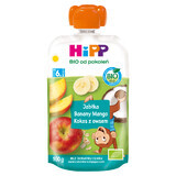 HiPP Frutas y Cereales Bio, manzana, plátano, mango y coco, después de 6 meses, 100 g