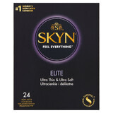 Unimil Skyn Elite, prezervative fără latex, ultra-subțiri, 24 bucăți