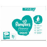 Pampers Harmonie Aqua, lingettes humides, 15 x 48 pcs