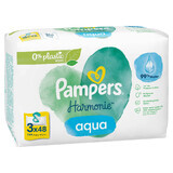 Pampers Harmonie Aqua, lingettes humides, 3 x 48 pcs