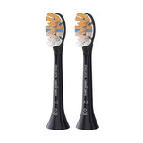 Philips, embouts de remplacement pour brosse à dents sonique Sonicare A3 Premium All-in-One, HX9092/11, noir, 2 pièces